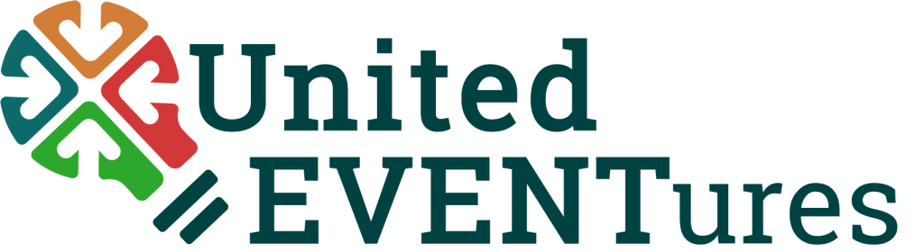 United EVENTures logo, logo, united eventures event planning, events, team building